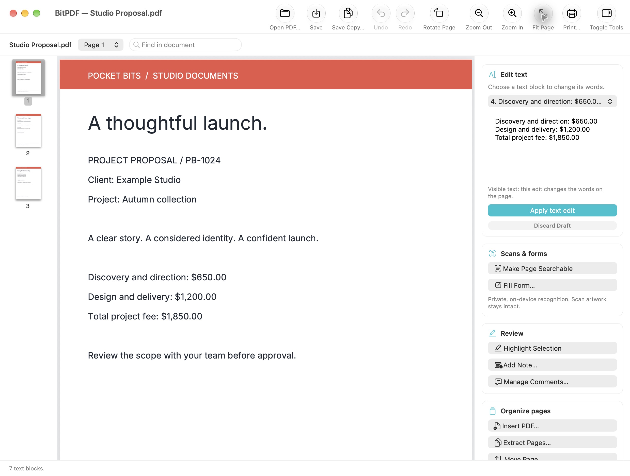 Inside bitPDF
