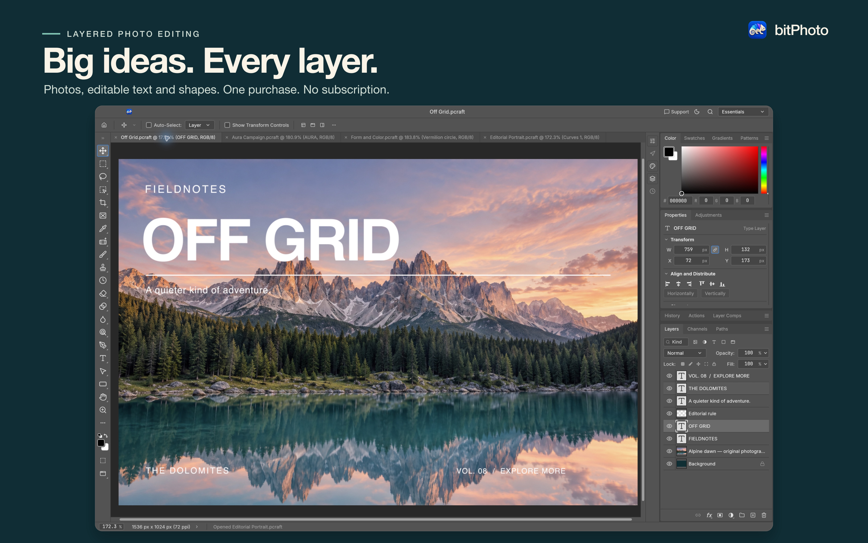 Big ideas. Every layer.