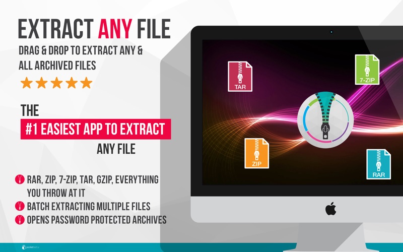 Drop in an archive. Get to your files.