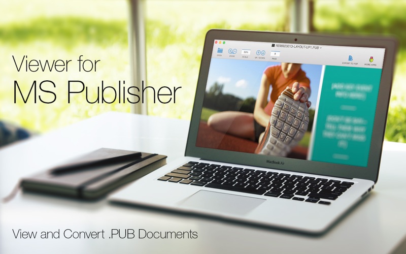 Open a Publisher document on your Mac.